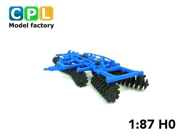 Scheibenegge BDT-7 blau Arbeitsstellung